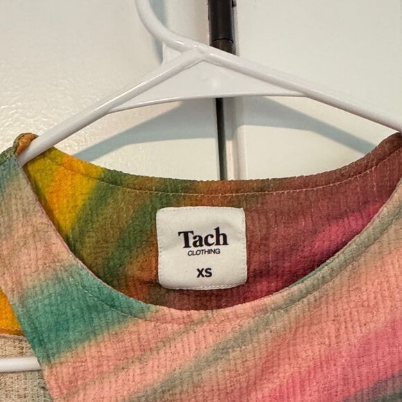 TACH Women's Vibrant Striped Crop Top - Picture 2 of 4